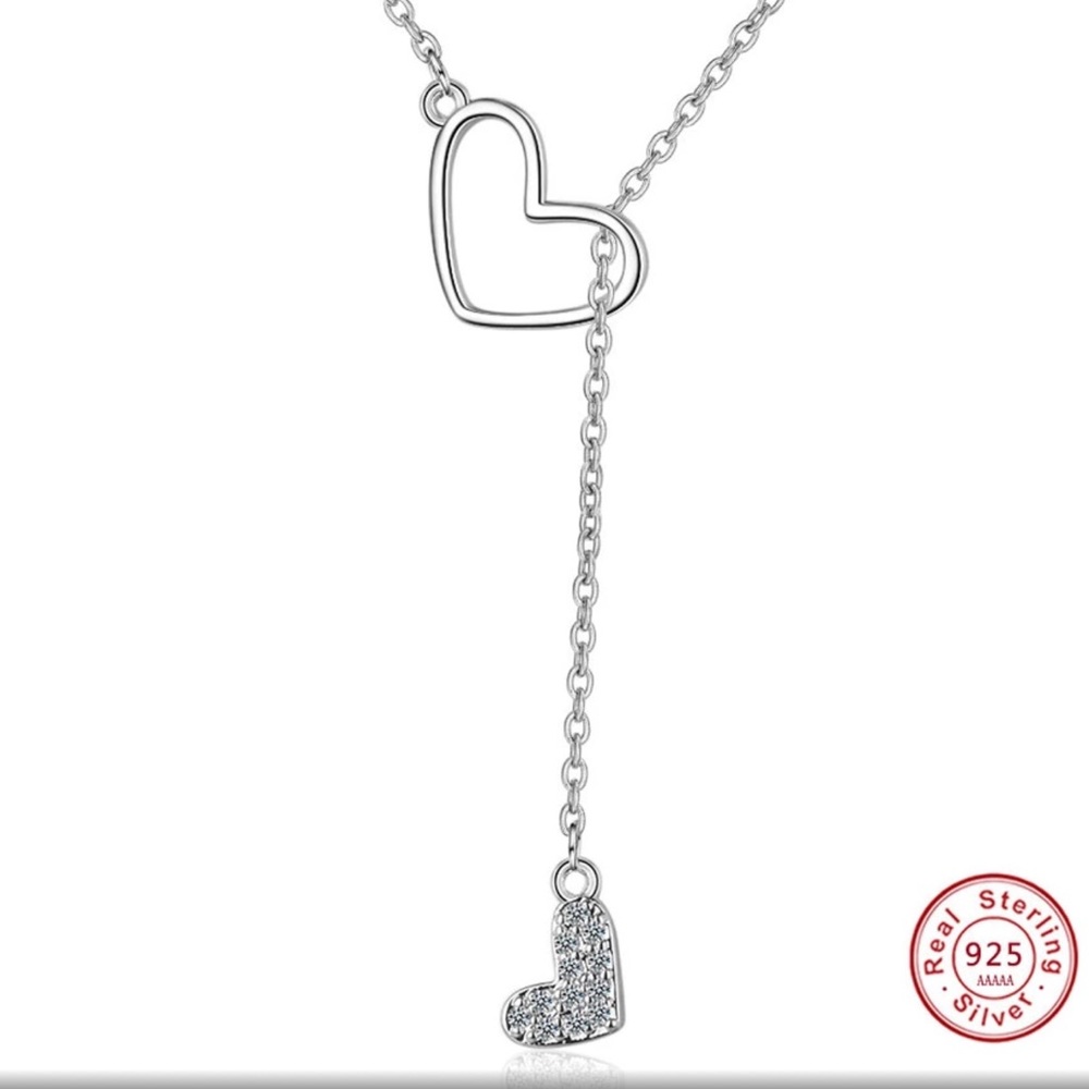 Sterling Silver Infinity Love Necklace.